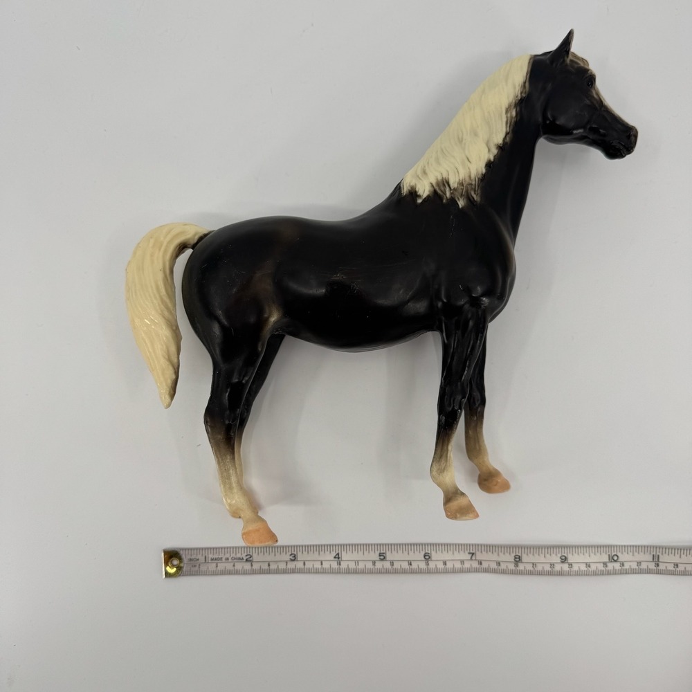 Vtg 70s Breyer Arabian Mare Horse Figurine 12in Traditional Charcoal Dickory USA - Picture 8 of 11
